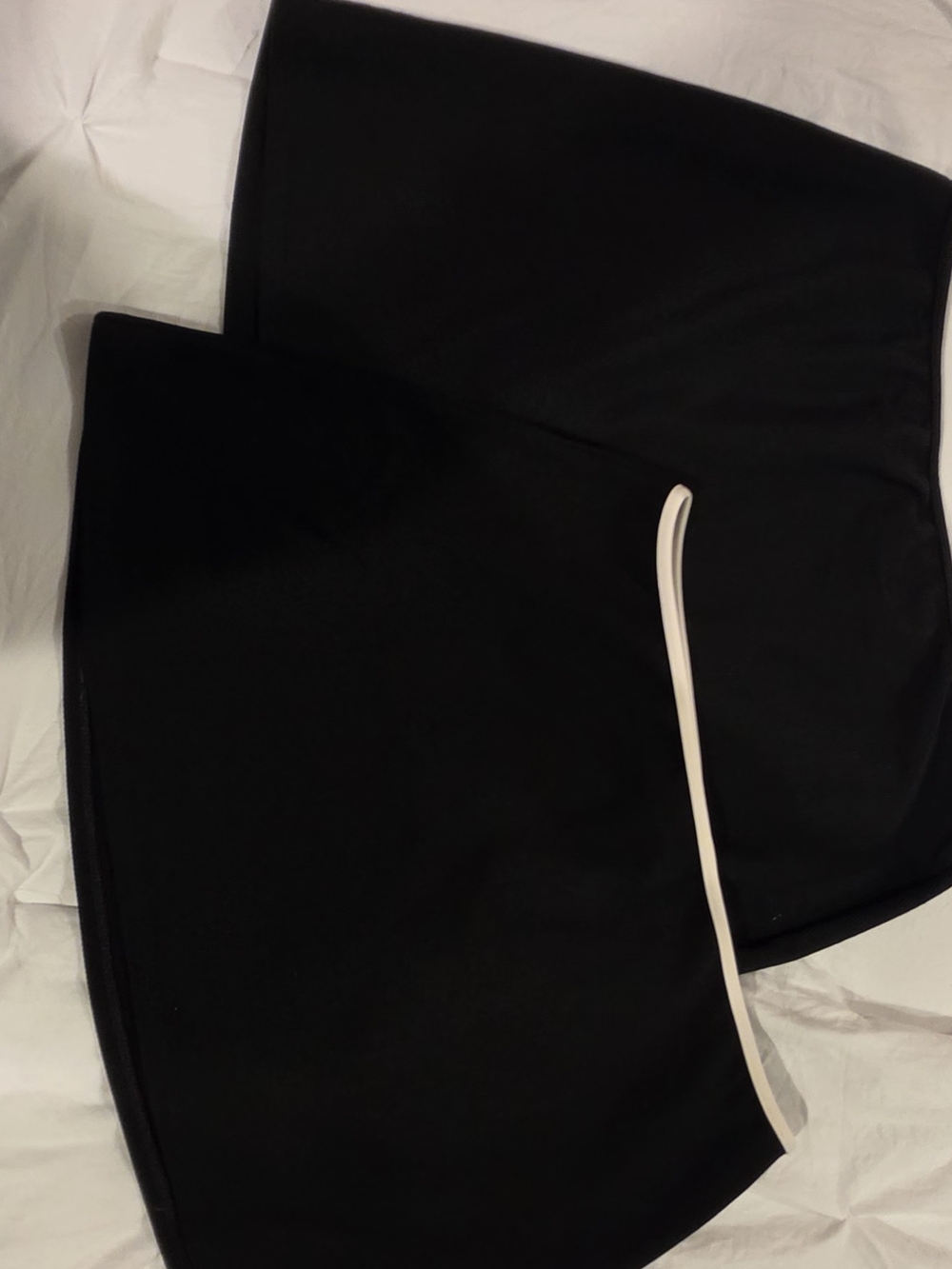 Nautica Black Swim Coverup Skirt with White Trim And All Black 2nd Skirt.